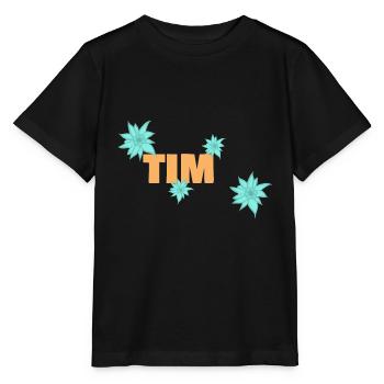 Edelweiß Tim - Stanley/Stella Kinder T-Shirt MINI CREATOR  - Schwarz - Vorne - Mikhail (115cm)