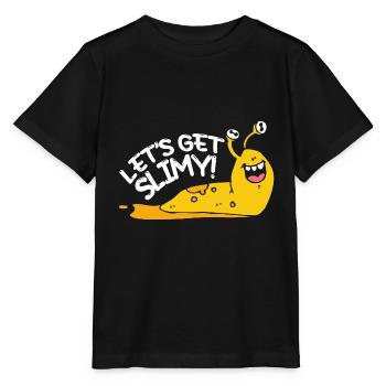 Lets Get Slimy Banana Slug - Stanley/Stella MINI CREATOR Kids’ T-Shirt - black - Front - Mikhail (115cm)