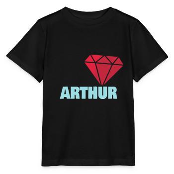 Edel Arthur - Stanley/Stella Kinder T-Shirt MINI CREATOR  - Schwarz - Vorne - Mikhail (115cm)