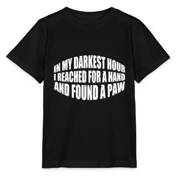 J’ai tendu la main et j’ai trouvé une patte 11 - T-shirt bio MINI CREATOR Stanley/Stella Enfant - noir - Devant - Mikhail (115cm)
