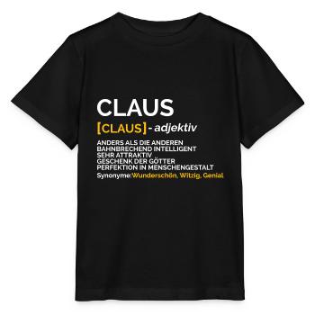 Claus - Stanley/Stella Kinder T-Shirt MINI CREATOR  - Schwarz - Vorne - Mikhail (115cm)