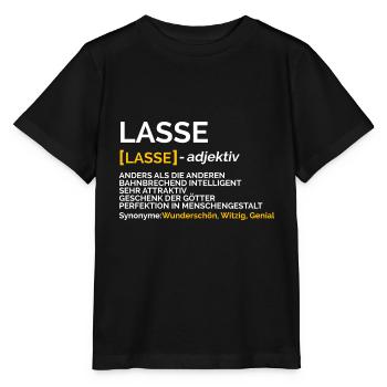Lasse - Stanley/Stella Kinder T-Shirt MINI CREATOR  - Schwarz - Vorne - Mikhail (115cm)
