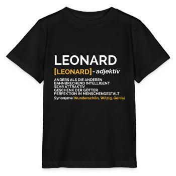 Leonard - Stanley/Stella Kinder T-Shirt MINI CREATOR  - Schwarz - Vorne - Mikhail (115cm)
