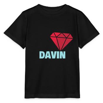 Gift for Davin - Stanley/Stella MINI CREATOR Kids’ T-Shirt - black - Front - Mikhail (115cm)