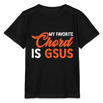 My Favorite Chord Is Gsus 3 - Stanley/Stella MINI CREATOR Kids’ T-Shirt - black - Front - Mikhail (115cm)