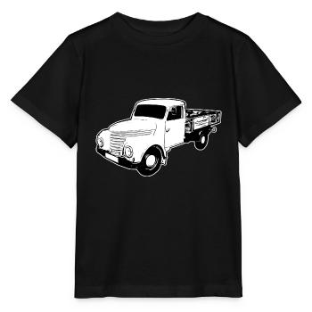 Framo pritsche Transporter Lkw DDR IFA Oldtimer - Stanley/Stella Kinder T-Shirt MINI CREATOR  - Schwarz - Vorne - Mikhail (115cm)