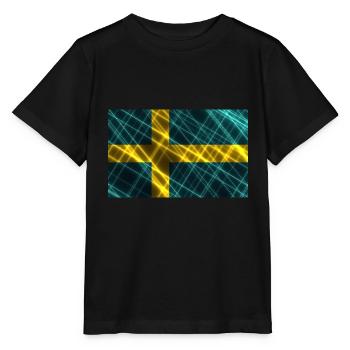 Land Schweden - Stanley/Stella Kinder T-Shirt MINI CREATOR  - Schwarz - Vorne - Mikhail (115cm)