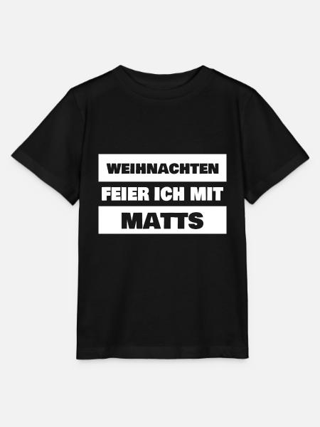 Vorname Matts - Stanley/Stella Kinder T-Shirt MINI CREATOR - Schwarz