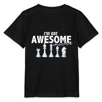 I've Got Some Awesome Moves Chess Player Gift - Stanley/Stella Kinder T-Shirt MINI CREATOR  - Schwarz - Vorne - Mikhail (115cm)