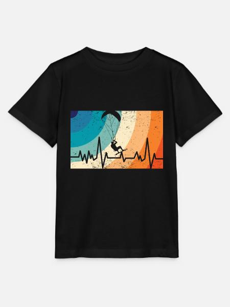 Kitesurfing - Stanley/Stella Kinder T-Shirt MINI CREATOR - Schwarz