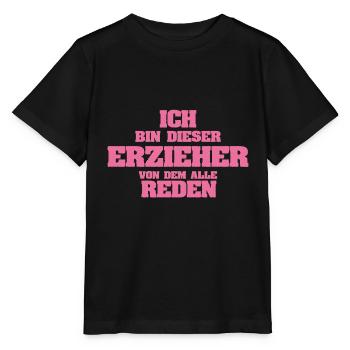Beruf Erzieher - Stanley/Stella Kinder T-Shirt MINI CREATOR  - Schwarz - Vorne - Mikhail (115cm)