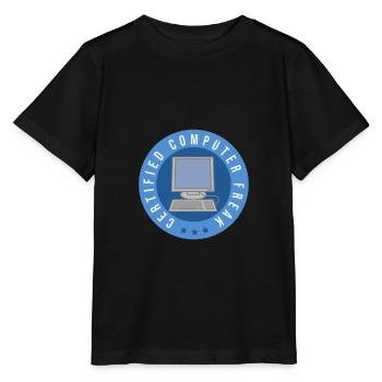 Computer certified - Computer Freak - Stanley/Stella Kinder T-Shirt MINI CREATOR  - Schwarz - Vorne - Mikhail (115cm)