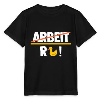 Ruhestand Pension Rente Rentner - Stanley/Stella Kinder T-Shirt MINI CREATOR  - Schwarz - Vorne - Mikhail (115cm)
