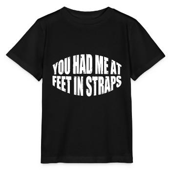 You Had Me At Feet In Straps 24 - Stanley/Stella Kinder T-Shirt MINI CREATOR  - Schwarz - Vorne - Mikhail (115cm)