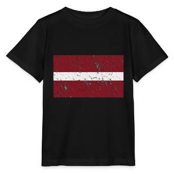 Geschenk für Lettland - Stanley/Stella Kinder T-Shirt MINI CREATOR  - Schwarz - Vorne - Mikhail (115cm)