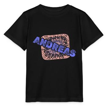 Gift for Andreas - Stanley/Stella MINI CREATOR Kids’ T-Shirt - black - Front - Mikhail (115cm)