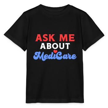 Fragen Sie mich über MediCare - Stanley/Stella Kinder T-Shirt MINI CREATOR  - Schwarz - Vorne - Mikhail (115cm)
