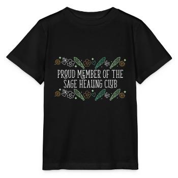 Proud Member Of The Sage Healing Club Smudge - Stanley/Stella MINI CREATOR Kids’ T-Shirt - black - Front - Mikhail (115cm)