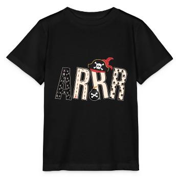 Déguisement pirate déguisement capitaine ARRR cadeau - T-shirt bio MINI CREATOR Stanley/Stella Enfant - noir - Devant - Mikhail (115cm)