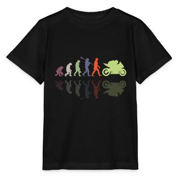Motorcycle Evolution Vintage Shadow Biker - Stanley/Stella Kinder T-Shirt MINI CREATOR  - Schwarz - Vorne - Mikhail (115cm)