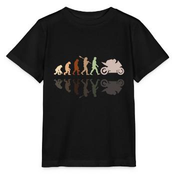 Motorcycle Evolution Vintage Shadow Biker - Stanley/Stella Kinder T-Shirt MINI CREATOR  - Schwarz - Vorne - Mikhail (115cm)