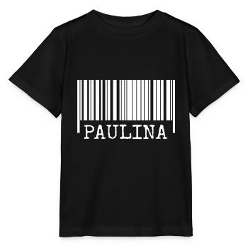 Geschenk für Paulina - Stanley/Stella Kinder T-Shirt MINI CREATOR  - Schwarz - Vorne - Mikhail (115cm)