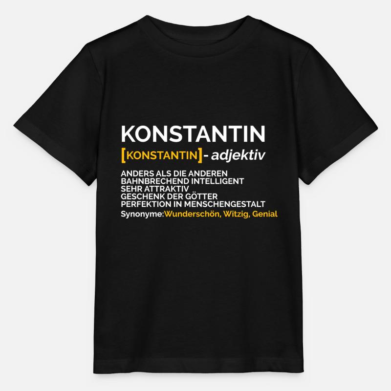 Konstantin - Stanley/Stella Kinder T-Shirt MINI CREATOR  - Schwarz
