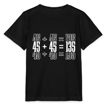 45 + 45 = 135 31 - Stanley/Stella Kinder T-Shirt MINI CREATOR  - Schwarz - Vorne - Mikhail (115cm)
