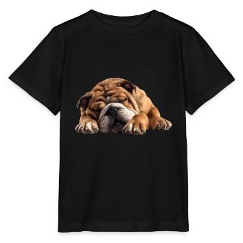 Bulldog - Stanley/Stella MINI CREATOR Kids’ T-Shirt - black - Front - Mikhail (115cm)