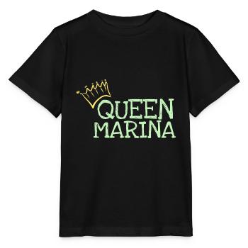 Prénom Marina - T-shirt bio MINI CREATOR Stanley/Stella Enfant - noir - Devant - Mikhail (115cm)
