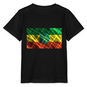 Ethiopia - Stanley/Stella MINI CREATOR Kids’ T-Shirt - black - Front - Mikhail (115cm)