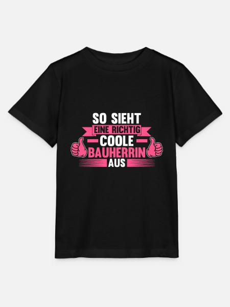 Bauherrin - Stanley/Stella Kinder T-Shirt MINI CREATOR - Schwarz