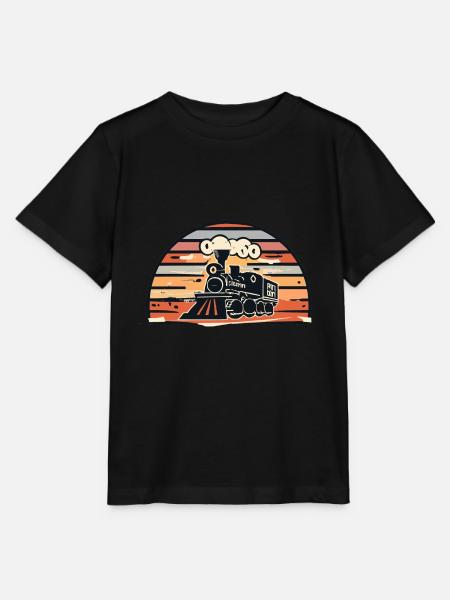 Züge Lokführer Geschenk - Stanley/Stella Kinder T-Shirt MINI CREATOR - Schwarz