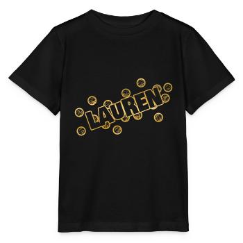 Nom : Lauren - T-shirt bio MINI CREATOR Stanley/Stella Enfant - noir - Devant - Mikhail (115cm)