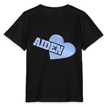 Geschenk für Aiden - Stanley/Stella Kinder T-Shirt MINI CREATOR  - Schwarz - Vorne - Mikhail (115cm)