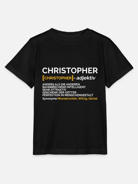 Christopher - Stanley/Stella Kinder T-Shirt MINI CREATOR - Schwarz