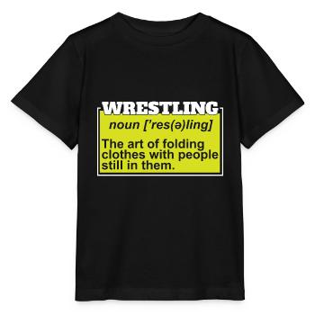 Définition de la lutte Pro Wrestler Fan Wrestling - T-shirt bio MINI CREATOR Stanley/Stella Enfant - noir - Devant - Mikhail (115cm)