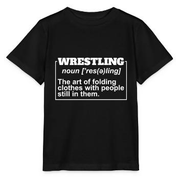 Définition de la lutte Pro Wrestler Fan Wrestling - T-shirt bio MINI CREATOR Stanley/Stella Enfant - noir - Devant - Mikhail (115cm)
