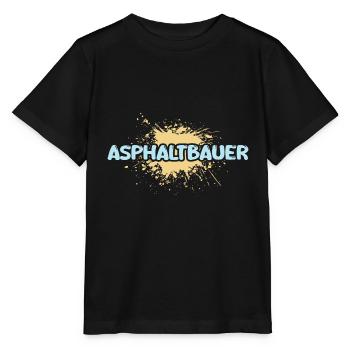 Constructeur d’asphalte comme métier - T-shirt bio MINI CREATOR Stanley/Stella Enfant - noir - Devant - Mikhail (115cm)