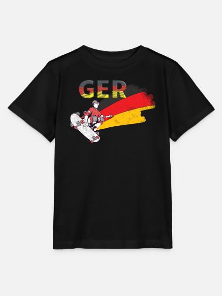 deutschland Skaten - Stanley/Stella Kinder T-Shirt MINI CREATOR  - Schwarz