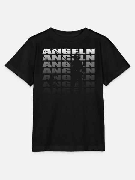 Angler Geschenkidee Hobby Angeln - Stanley/Stella Kinder T-Shirt MINI CREATOR - Schwarz