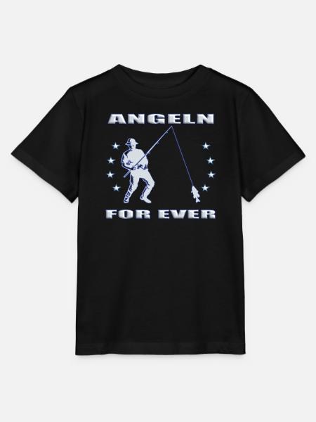 Angler Geschenkidee Hobby Angeln - Stanley/Stella Kinder T-Shirt MINI CREATOR - Schwarz