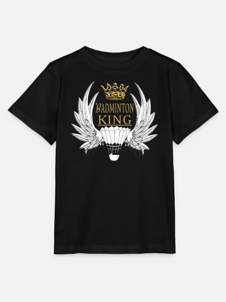 Badminton Idée cadeau Sport Design - T-shirt bio MINI CREATOR Stanley/Stella Enfant - noir