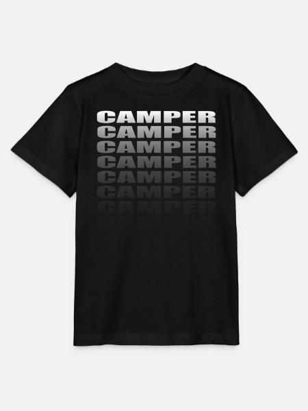 Camper Geschenkidee Camping - Stanley/Stella Kinder T-Shirt MINI CREATOR - Schwarz