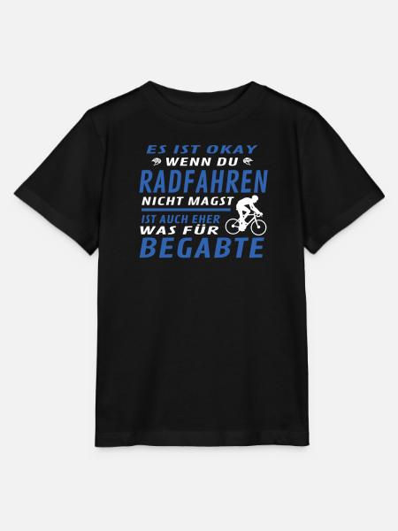 Fahrrad Zubehör Radfahrer Motiv - Stanley/Stella Kinder T-Shirt MINI CREATOR - Schwarz
