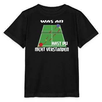 Tischtennis Zubehör Pingpong Motiv - Stanley/Stella Kinder T-Shirt MINI CREATOR  - Schwarz - Vorne - Mikhail (115cm)