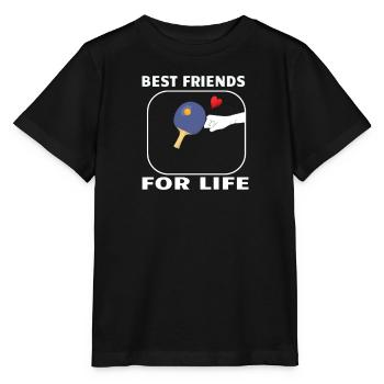 Tischtennis Zubehör Pingpong Motiv - Stanley/Stella Kinder T-Shirt MINI CREATOR  - Schwarz - Vorne - Mikhail (115cm)