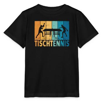 Tischtennis Zubehör Pingpong Motiv - Stanley/Stella Kinder T-Shirt MINI CREATOR  - Schwarz - Vorne - Mikhail (115cm)