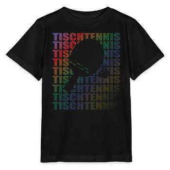 Tischtennis Zubehör Pingpong Motiv - Stanley/Stella Kinder T-Shirt MINI CREATOR  - Schwarz - Vorne - Mikhail (115cm)