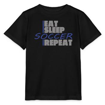 Fußballzubehör Geschenkidee Fußballfan - Stanley/Stella Kinder T-Shirt MINI CREATOR  - Schwarz - Vorne - Mikhail (115cm)